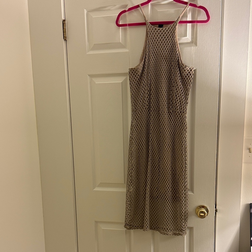 Bobi Tan Sleeveless Midi Dress
